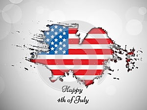 Illustration of 4th of July background