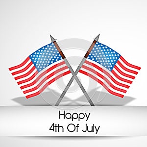 Illustration of 4th of July background