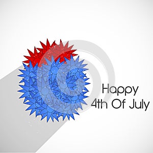 Illustration of 4th of July background