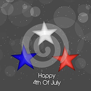 Illustration of 4th of July background