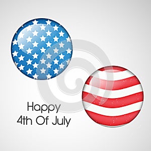 Illustration of 4th of July background