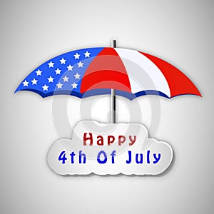 Illustration of 4th of July background