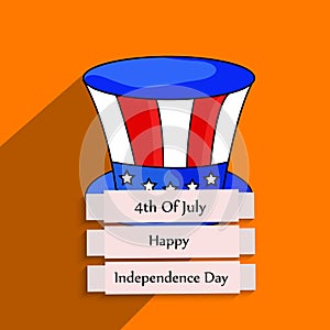 Illustration of 4th of July background