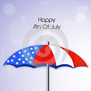 Illustration of 4th of July background