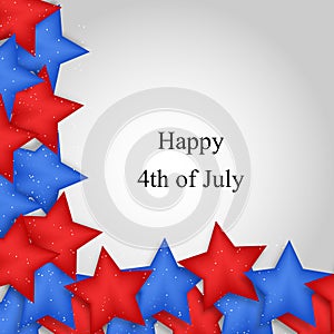 Illustration of 4th of July background