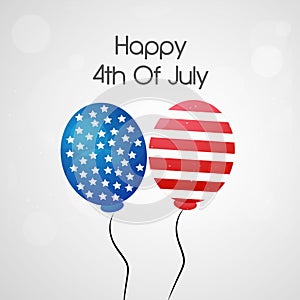 Illustration of 4th of July background