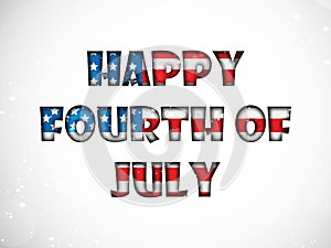 Illustration of 4th of July background