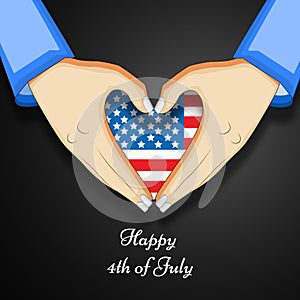 Illustration of 4th of July background