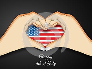Illustration of 4th of July background