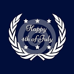 Illustration of 4th of July background