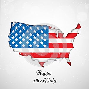 Illustration of 4th of July background