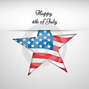 Illustration of 4th of July background