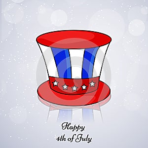 Illustration of 4th of July background