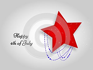 Illustration of 4th of July background