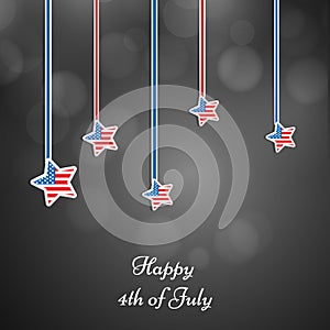 Illustration of 4th of July background