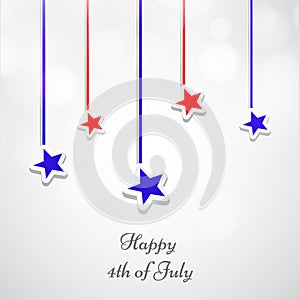 Illustration of 4th of July background