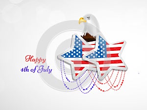 Illustration of 4th of July background