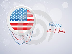 Illustration of 4th of July background