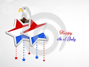 Illustration of 4th of July background