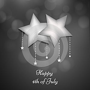 Illustration of 4th of July background