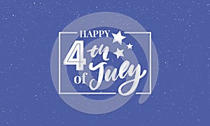 illustration of 4th of July Background with American flag