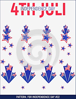 Illustration of 4th of July, United Stated independence day #13