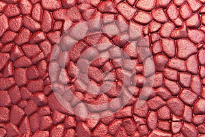 Abstract background of cracked red paint