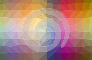 Illustration of abstract Blue, Orange, Purple, Red horizontal low poly background. Beautiful polygon design pattern