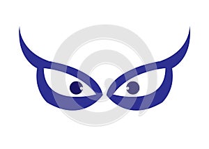 No fear vector two eyes logo