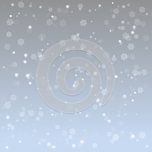 Illustration abstract snowflake background