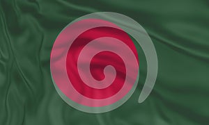 Illustration of amazing Bangladesh flag. Nationals flags of wo
