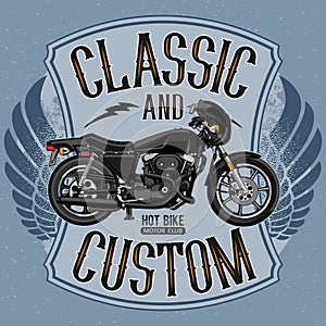 Illustration American Biker Pride, Classic And Custom