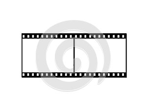 Illustration of an analog camera film on a white background