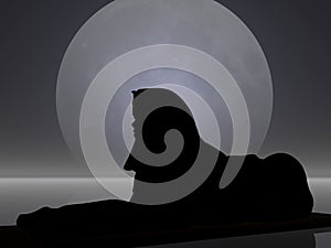 Illustration Ancient Egyptian Statue