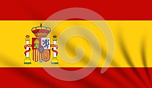 Illustration anniversary Independence Day. Happy Spain day. Freedom national day