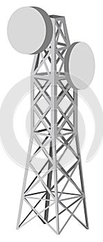 Illustration of antenna tower