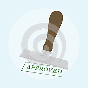 Illustration of the approved stamp