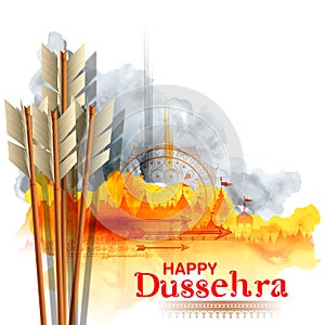 Arrow of Rama in Happy Dussehra festival of India background photo