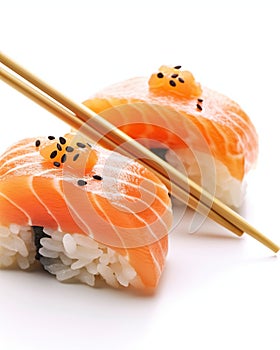 Illustration of assorted sushi