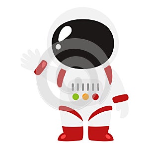 illustration of the astronaut standing