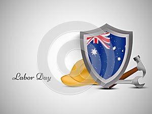 Illustration of Australia Labor Day Background