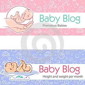 Illustration for baby blog