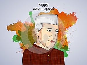 Illustration of background for Jawaharlal Nehru Jayanti