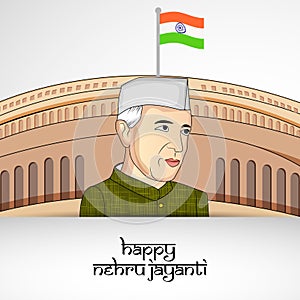 Illustration of background for Jawaharlal Nehru Jayanti