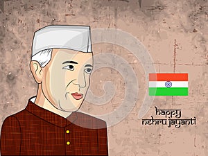 Illustration of background for Jawaharlal Nehru Jayanti