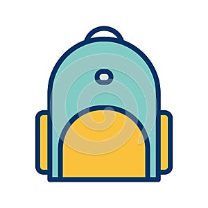 Illustration Bagpack Icon For Personal And Commercial Use.