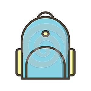 Illustration Bagpack Icon For Personal And Commercial Use.