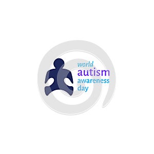 Illustration,banner or poster of World autism awareness day