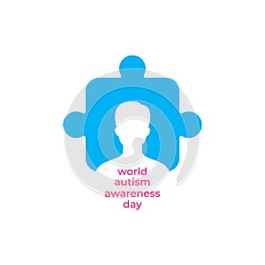 Illustration,banner or poster of World autism awareness day