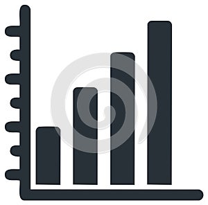 Illustration of Bar Chart Displaying Statistical Data Growth and Trend Analysis